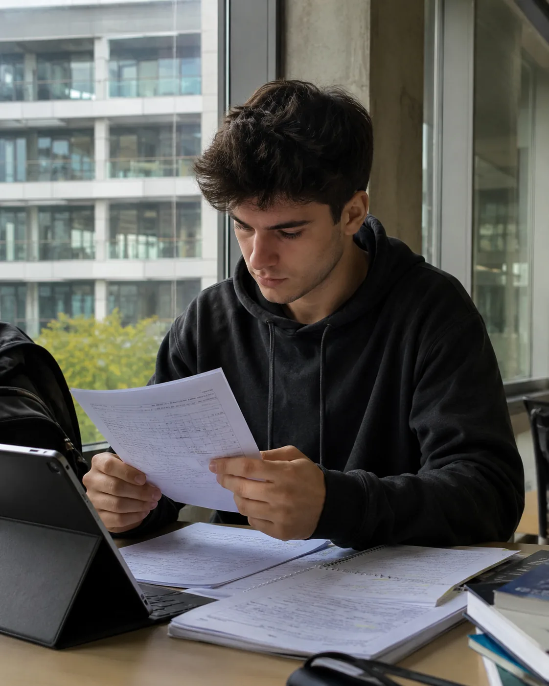 Étudiant en révision